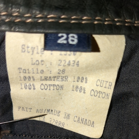 * NEW* W &W Wash & Wear Men's Genuine Leather Size 28 - Picture 13 of 16